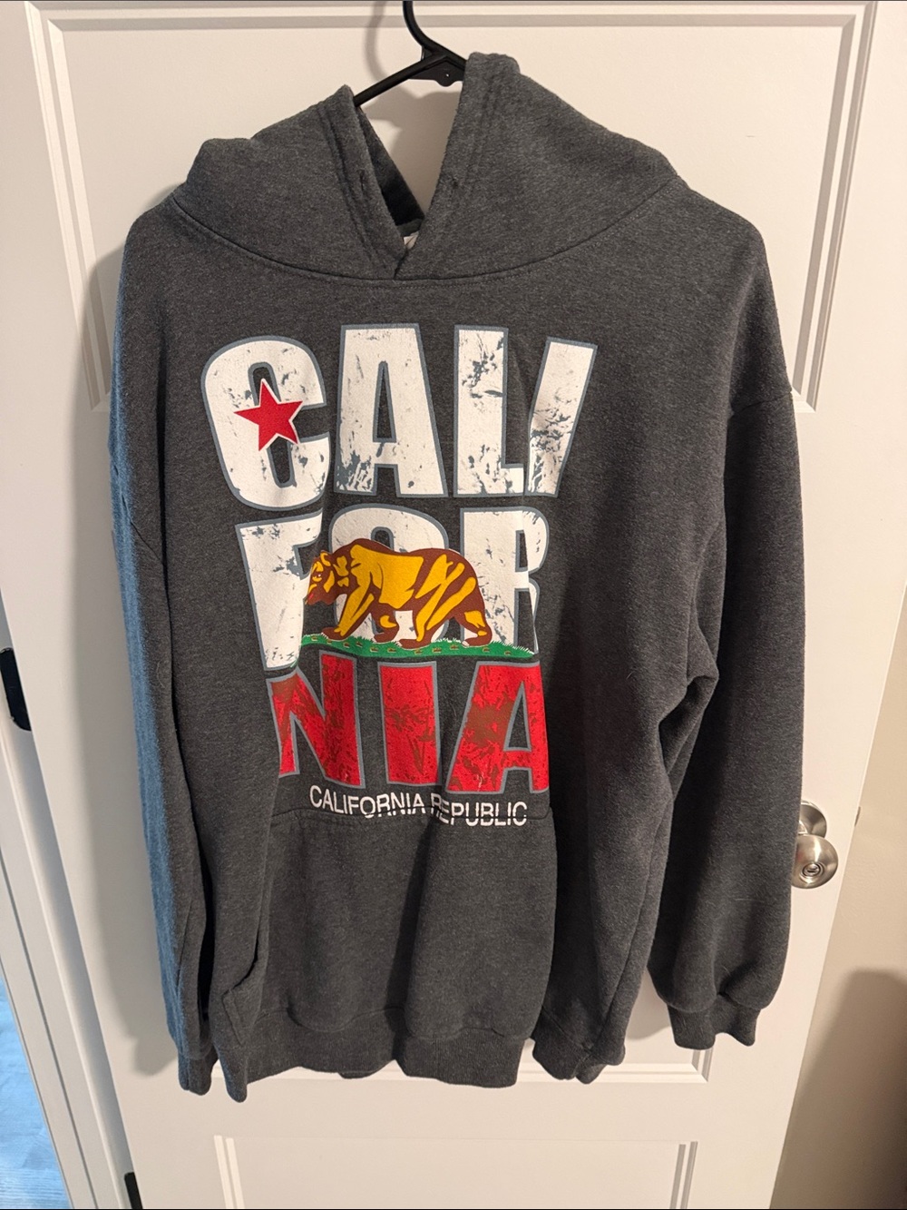 California Republic Graphic Hoodie - Charcoal Gray